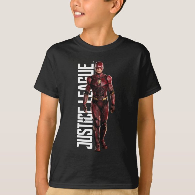 Camiseta Liga da Justiça | Flash no Battlefield (Frente)