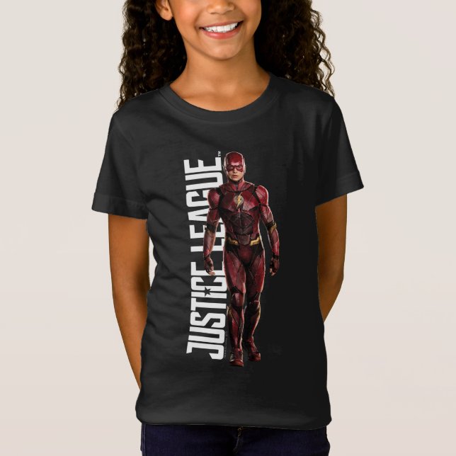 Camiseta Liga da Justiça | Flash no Battlefield (Frente)