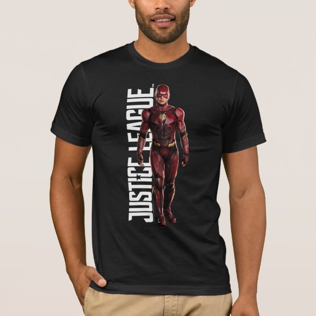 Camiseta Liga da Justiça | Flash no Battlefield (Frente)
