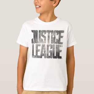 Camiseta Liga da Justiça  Logotipo Metálico da Liga da Ju