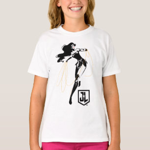 Camiseta Liga da Justiça  Mulher Maravilha Com Pop De Laç