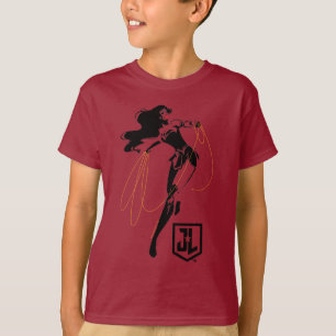 Camiseta Liga da Justiça Mulher Maravilha Com Pop De Laç