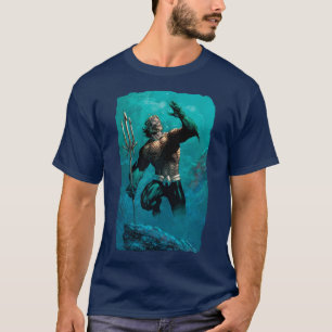 Camiseta Liga da Justiça nº 10 Aquaman Afogou Variante da
