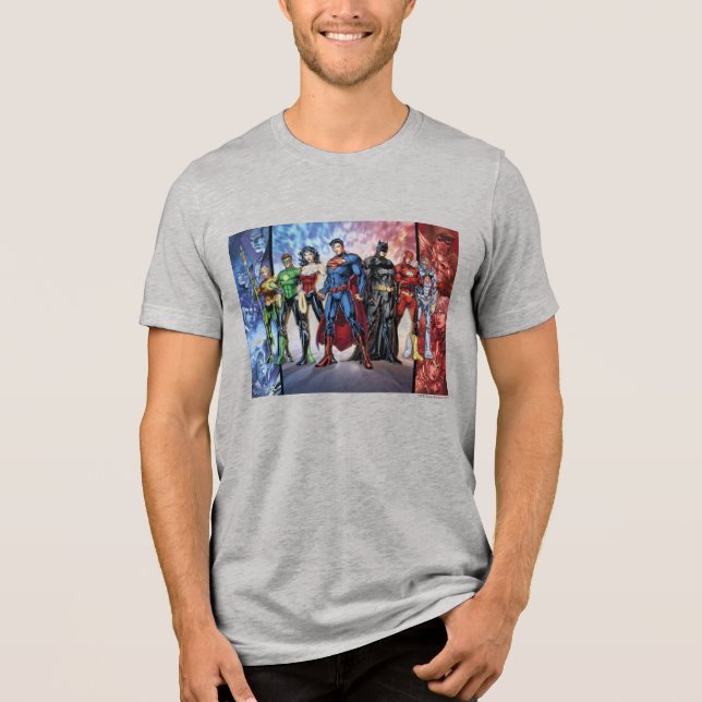 Camiseta Liga da Justiça | Novo 52 Liga da Justiça (Frente)