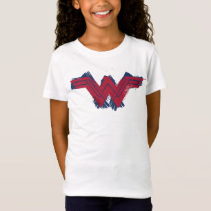 Camiseta Liga da Justiça  Símbolo de Mulher Maravilha esc
