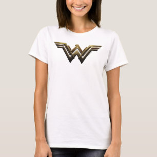 Camiseta Liga da Justiça Símbolo de Mulher Maravilha Met