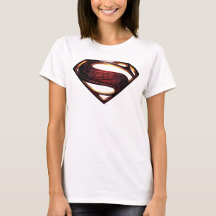 Camiseta Liga da Justiça Símbolo metálico-superman