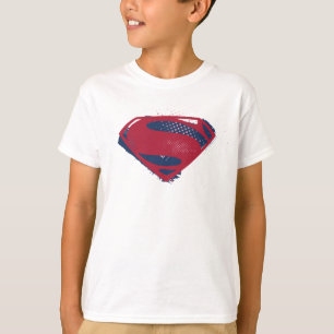 Camiseta Liga da Justiça  Símbolo Superman Pincel e Meio-