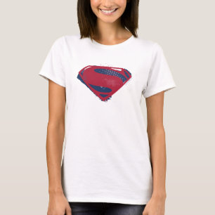 Camiseta Liga da Justiça Símbolo Superman Pincel e Meio-T