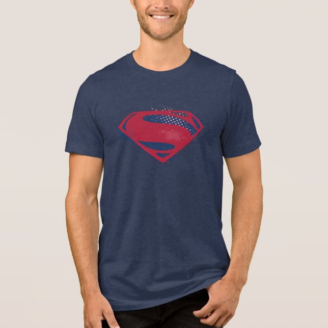 Camiseta Liga da Justiça | Símbolo Superman Pincel e Meio-T (Frente)