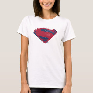 Camiseta Liga da Justiça Símbolo Superman Pincel e Meio-T