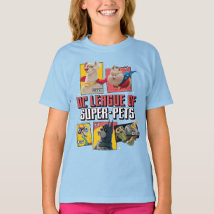 Camiseta Liga DC de Painéis de Caracteres Super Pets