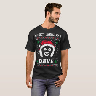 Camiseta Liga de Dave do Feliz Natal dos cavalheiros