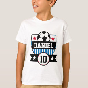 Camiseta Liga de Futebol Infantil Nome e Número Logo
