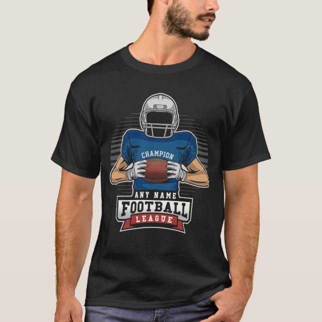 Camiseta Liga de Futebol Personalizada Jogador Equipe Campe (Frente)