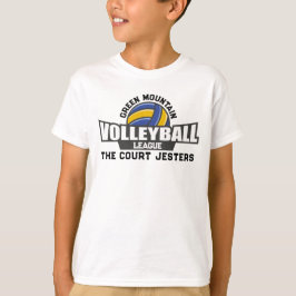 Camiseta Liga de Números do Time de Voleibol Personalizado