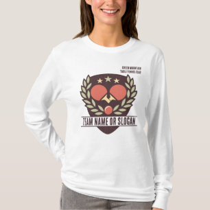 Camiseta Liga do Clube de Nomes da Equipe de Tênis Personal