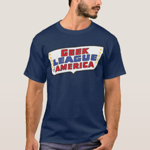 Camiseta Liga do geek do T de América (escuro)