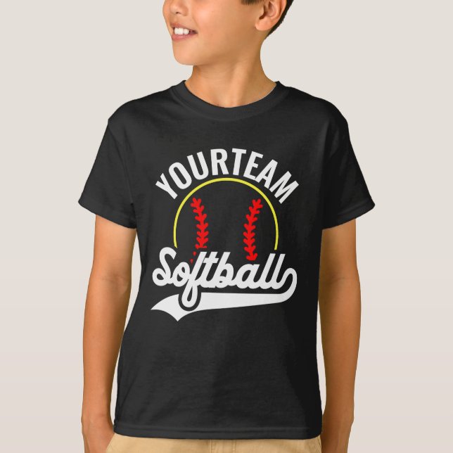 Camiseta Liga Personalizada do ADD do Jogador do Softball T (Frente)