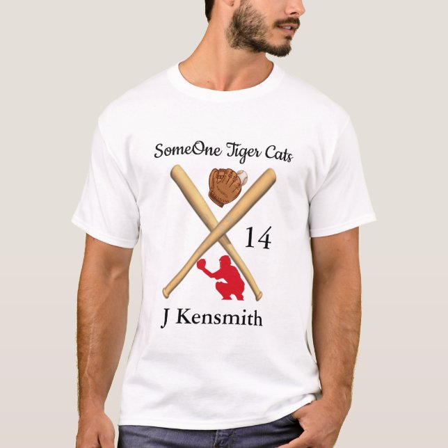 Camiseta Liga Personalizada dos Campeões de Basebol design  (Frente)