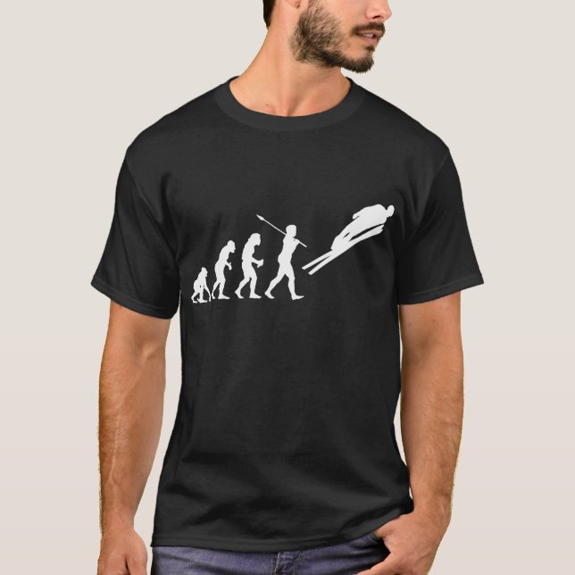 Camiseta Ligação em ponte de esqui (Frente)