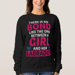 Camiseta Ligação Entre A Menina E O Cachorro Labrador