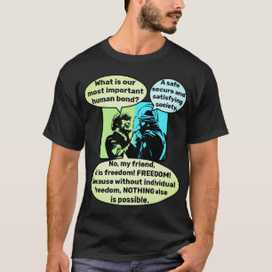 Camiseta Ligação humana (escuro)