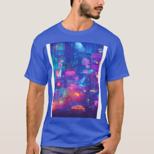 Camiseta Ligações de cidades do Japão neon