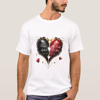 Camiseta Ligados para Sempre, Meu Coração Lateja por Você