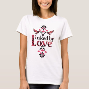 Camiseta Ligados pelo Amor Floral Aves Unisex