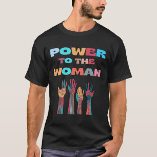 Camiseta Ligar O Autocolante Para A Mulher