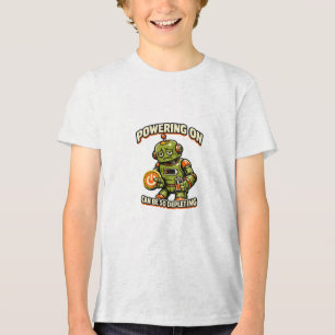 Camiseta Ligar Pode Ser Tão Drenante Robô