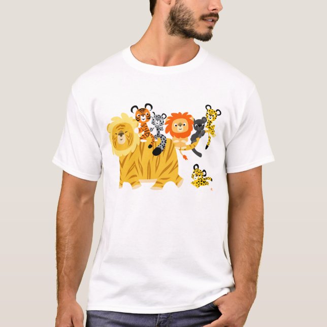 Camiseta Liger de Cartoon e Camiseta Infantil Amig (Frente)