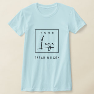 Camiseta Light Blue Business Acrescente seu logotipo com o