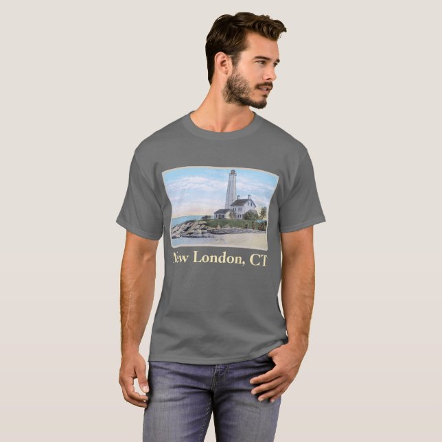 Camiseta Light House New London CT (Frente Completa)