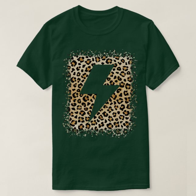 Camiseta Lightbolt Animal Leopard Cheetah Impressão (Frente do Design)