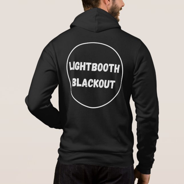 Camiseta Lightbooth Blackout Zip Hoodie (Verso)