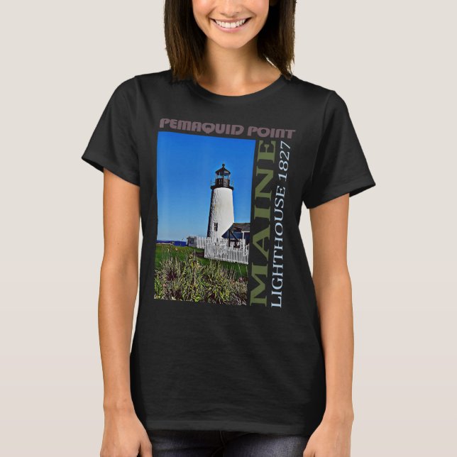 Camiseta Lighthouse Maine Design (Frente)