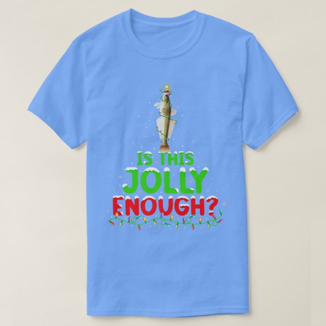Camiseta Lighting Is This Jolly Enough Flathead Fish Christ (Frente do Design)