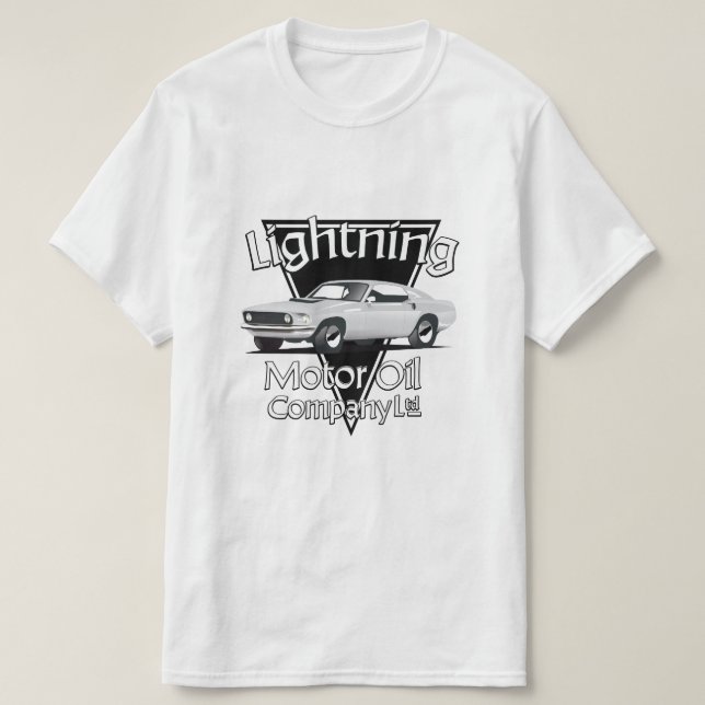 Camiseta Lightning Motor Oil Company Ltd. (Frente do Design)