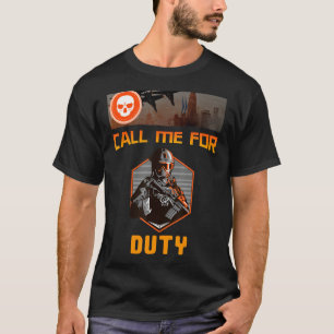 Camiseta Ligue-Me Para O Dever, Para A Reprodução De Consol