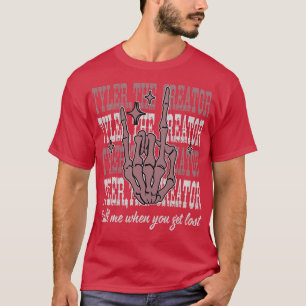 Camiseta Ligue-me quando se perder o Skeleton do dedo