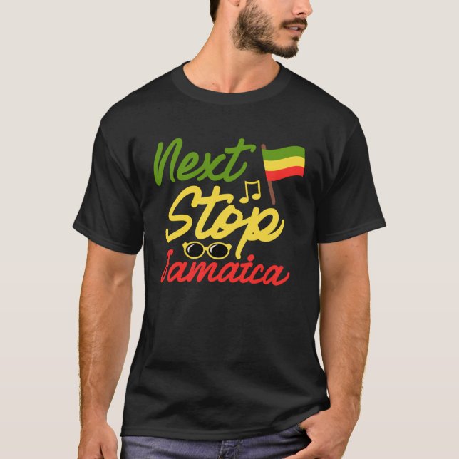 Camiseta Ligue para a Jamaica e devo ir de férias para a Ja (Frente)