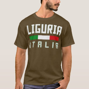 Camiseta Liguria Itália Tipografia Design