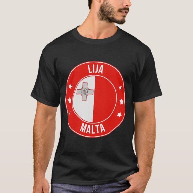 Camiseta Lija, Cidade de Malta (Frente)