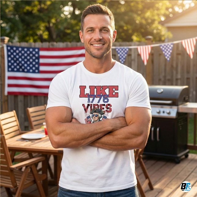 Camiseta Like 1776 Vibes Funny 4th of July (Criador carregado)