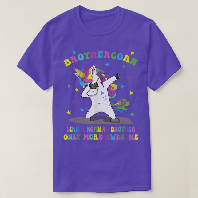 Camiseta Like a Normal Brother Only More Awesome, Brother C (Frente do Design)