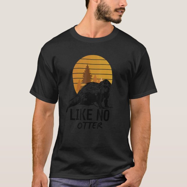 Camiseta Like No Otter  Word Game  Sentence Otter (Frente)