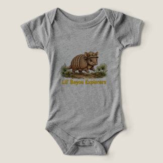 Camiseta Lil' Bayou Explorers Armadillo Baby One Piece