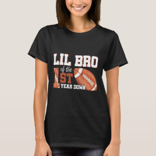 Camiseta Lil Bro Da rua De Futebol De 1 Ano De Aniversário 